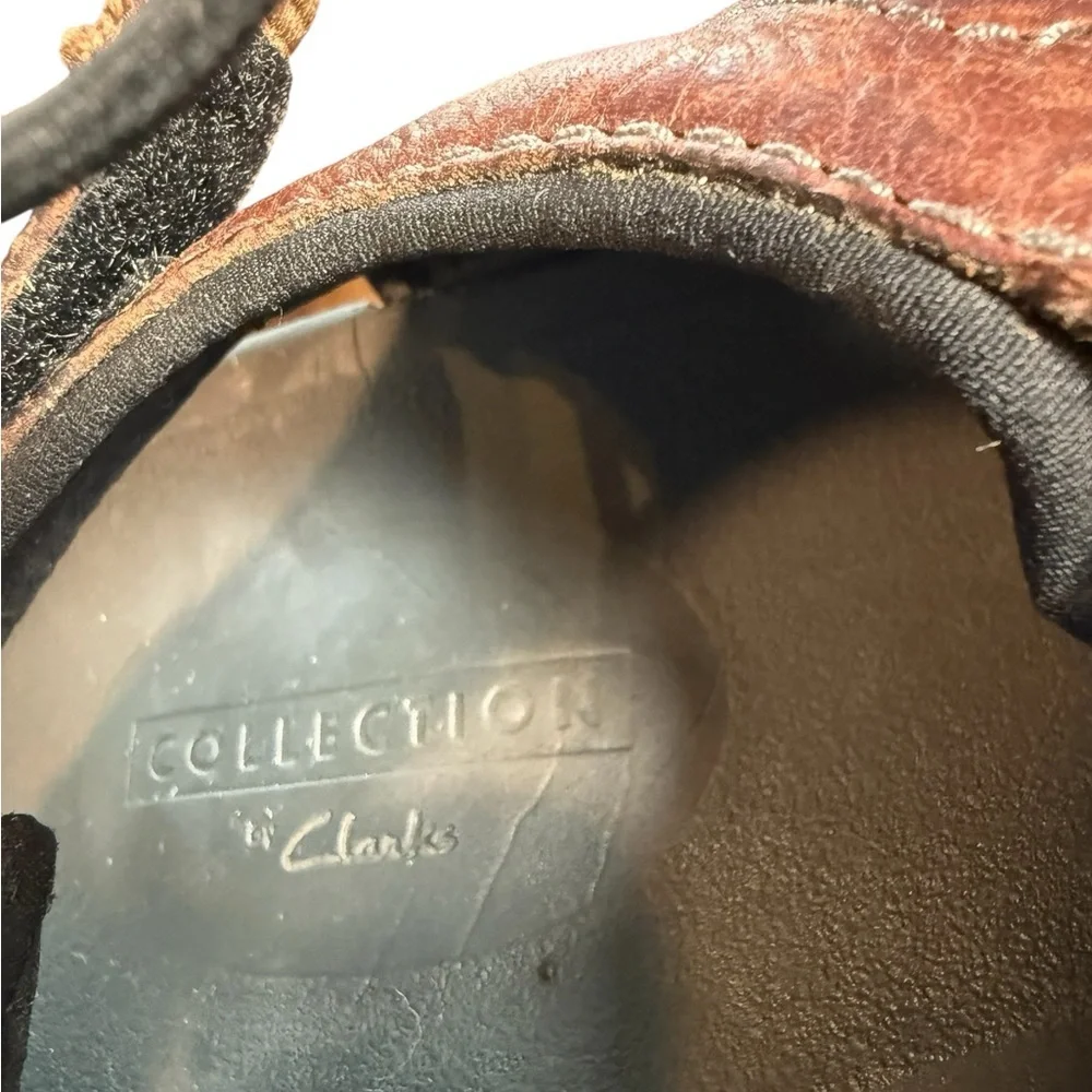Clarks Brixby Cove Leather Slip On     Walking Comfort Closed Toe Shoe 13 Medium - Picture 7 of 10
